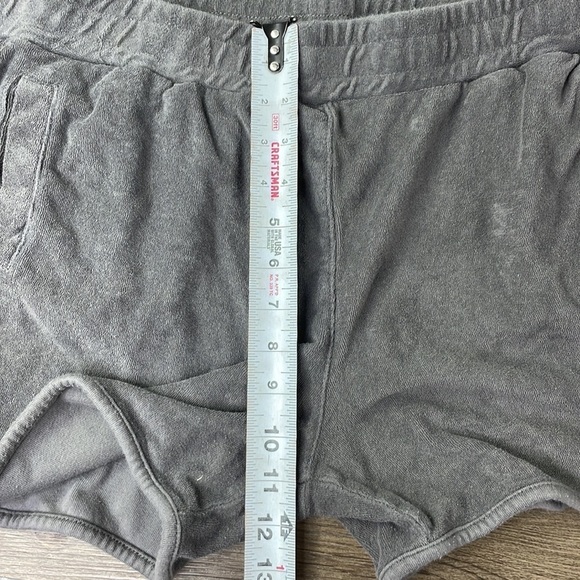 Varley Women’s Marwood High Rise Grey Terrycloth Loungewear Shorts, size Large - Picture 6 of 10